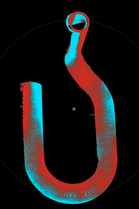 Precise measurements of an industrial product.
